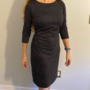 J. McLaughlin For Dillard long sleeve navy spotted dress